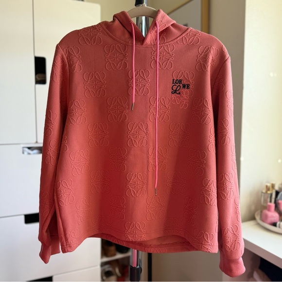 NWT Beautiful Women's Peach Hoodie Sweatshirt Size Medium - Picture 4 of 7